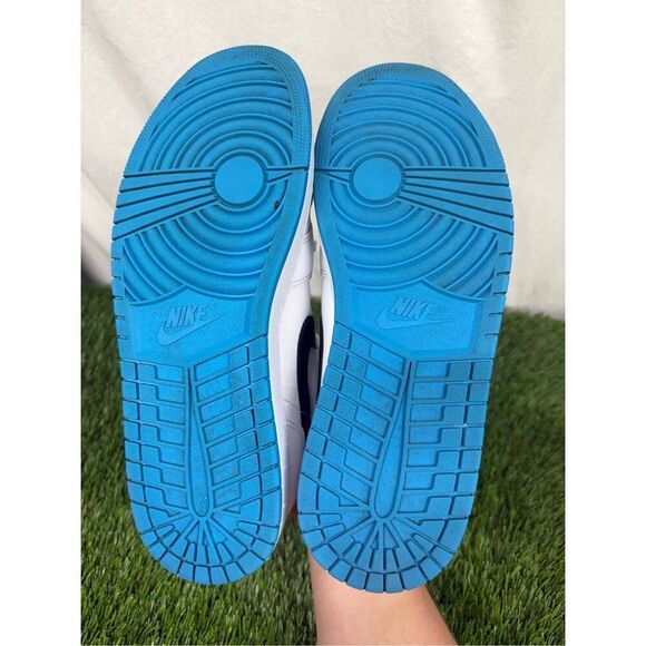 Size 12 OG ALL VNDS - Air Jordan 1 Mid Laser Blue - Picture 4 of 7